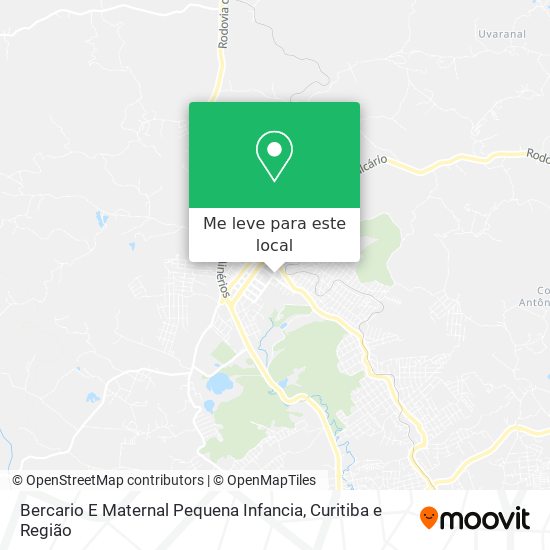 Bercario E Maternal Pequena Infancia mapa