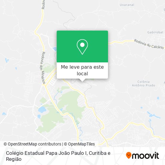 Colégio Estadual Papa João Paulo I mapa