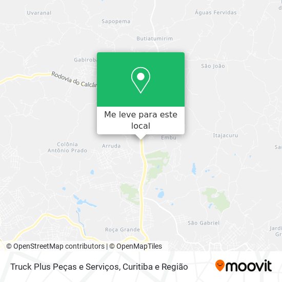 Truck Plus Peças e Serviços mapa