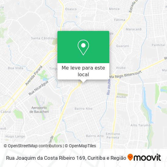 Rua Joaquim da Costa Ribeiro 169 mapa