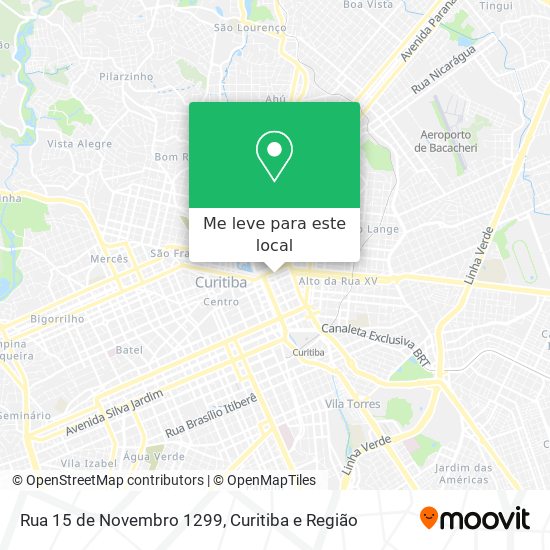 Rua 15 de Novembro 1299 mapa