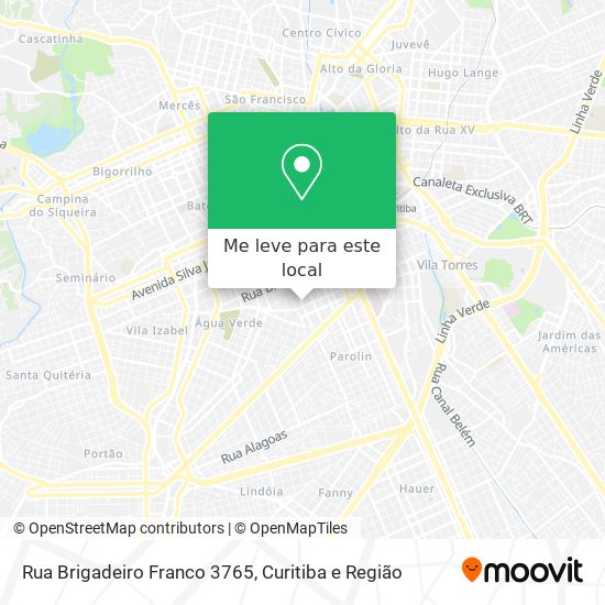 Rua Brigadeiro Franco 3765 mapa