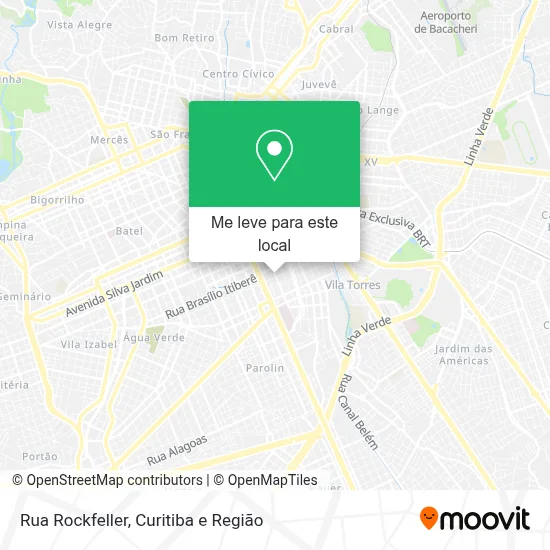 Rua Rockfeller mapa