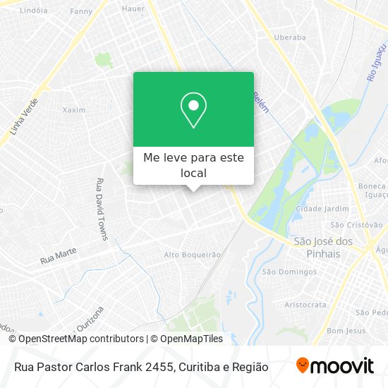 Rua Pastor Carlos Frank 2455 mapa