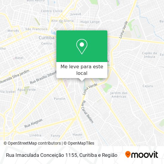 Rua Imaculada Conceição 1155 mapa