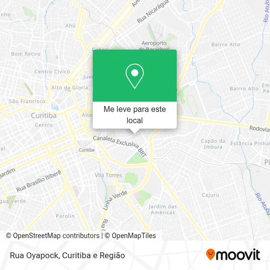 Rua Oyapock mapa