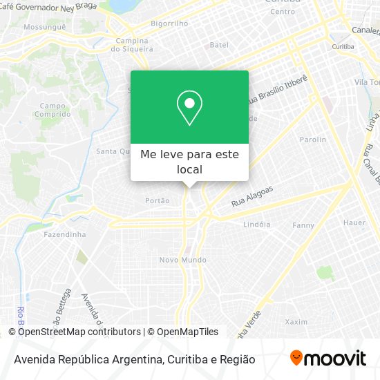Avenida República Argentina mapa