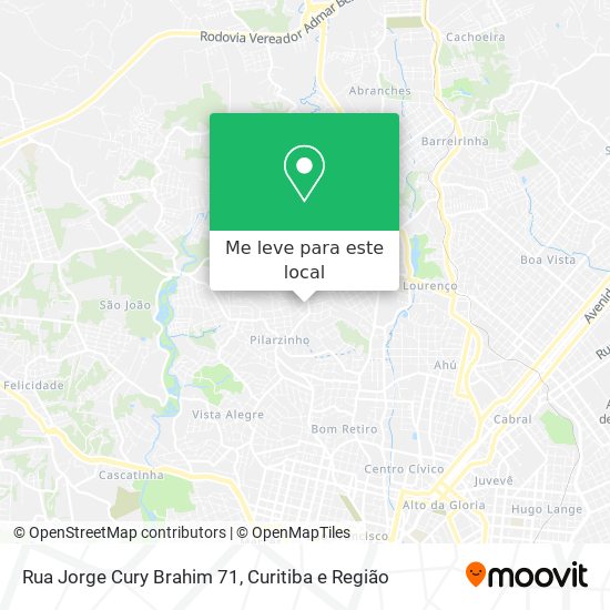 Rua Jorge Cury Brahim 71 mapa