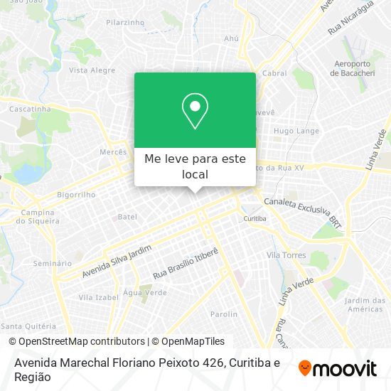 Avenida Marechal Floriano Peixoto 426 mapa