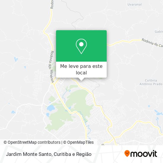 Jardim Monte Santo mapa