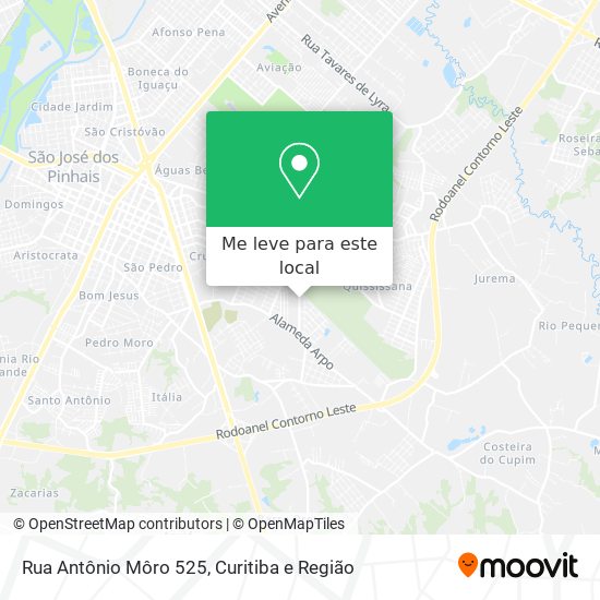 Rua Antônio Môro 525 mapa