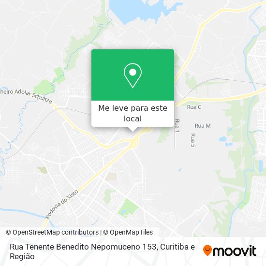 Rua Tenente Benedito Nepomuceno 153 mapa