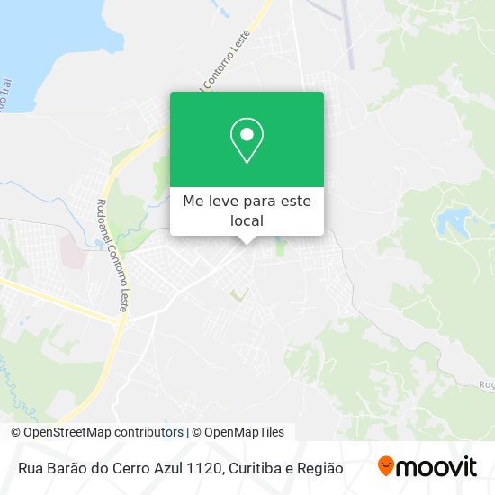 Rua Barão do Cerro Azul 1120 mapa