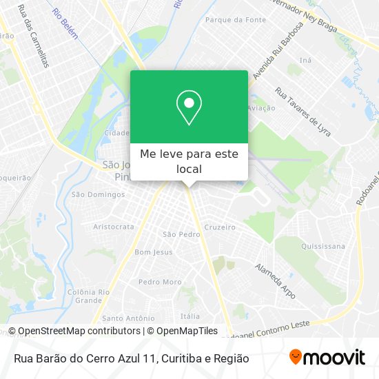 Rua Barão do Cerro Azul 11 mapa