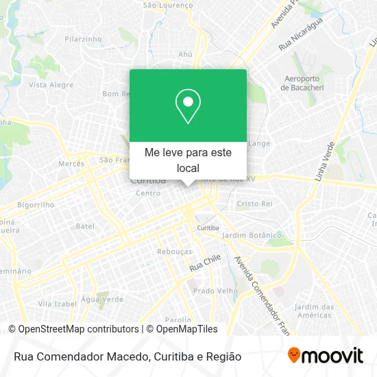 Rua Comendador Macedo mapa