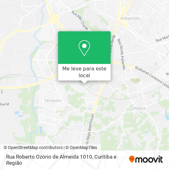 Rua Roberto Ozório de Almeida 1010 mapa