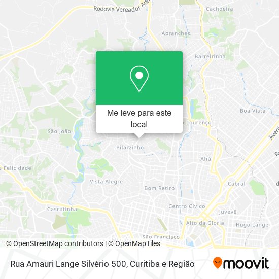 Rua Amauri Lange Silvério 500 mapa