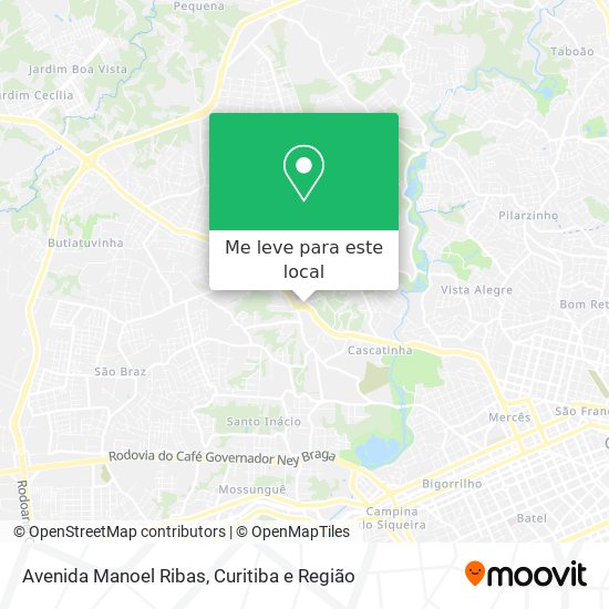 Avenida Manoel Ribas mapa