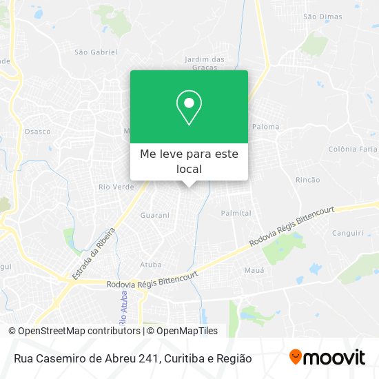 Rua Casemiro de Abreu 241 mapa