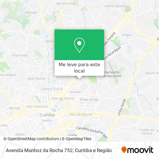 Avenida Munhoz da Rocha 752 mapa