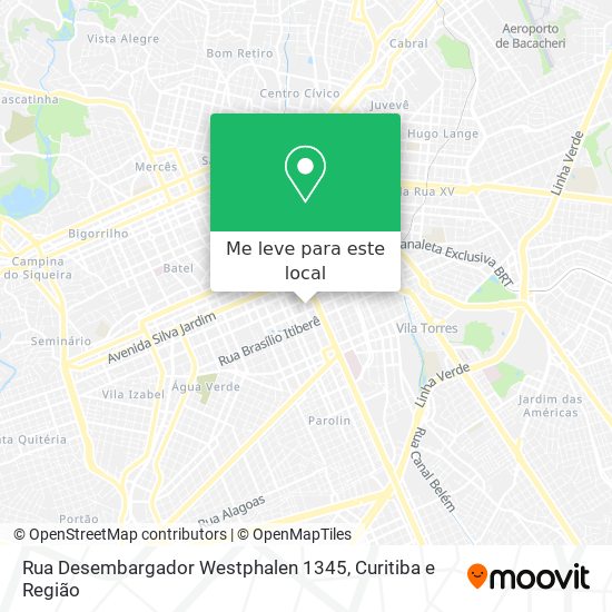 Rua Desembargador Westphalen 1345 mapa