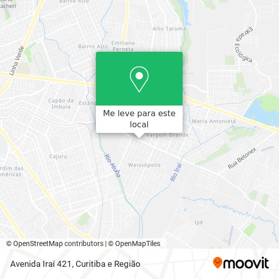 Avenida Iraí 421 mapa