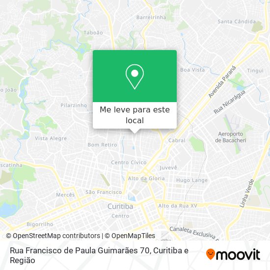 Rua Francisco de Paula Guimarães 70 mapa