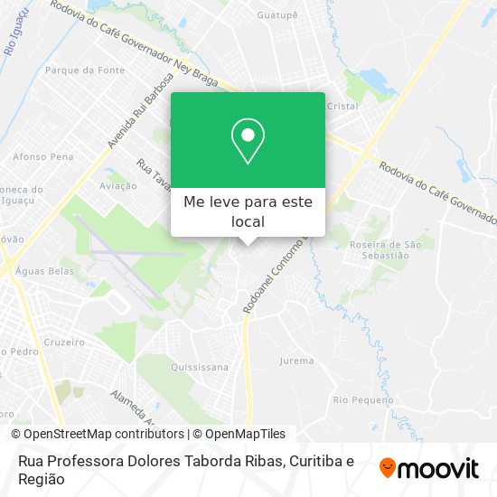 Rua Professora Dolores Taborda Ribas mapa