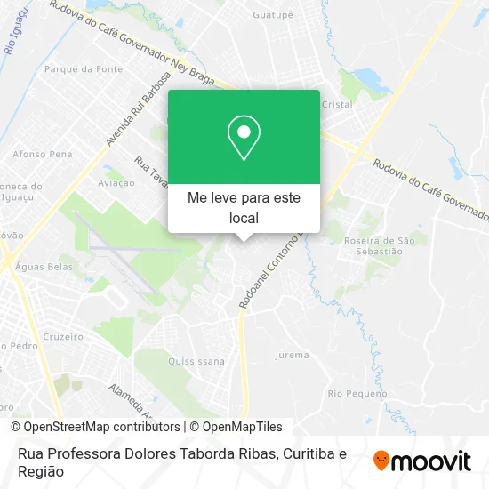 Rua Professora Dolores Taborda Ribas mapa