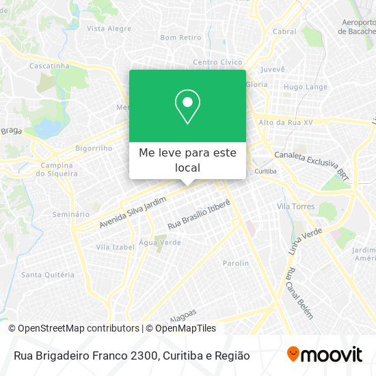 Rua Brigadeiro Franco 2300 mapa