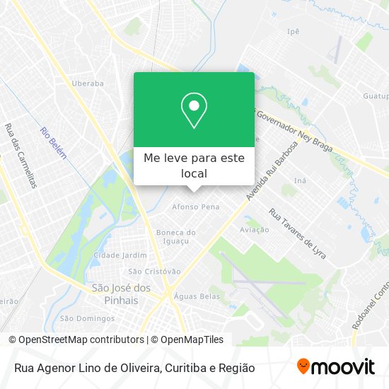 Rua Agenor Lino de Oliveira mapa
