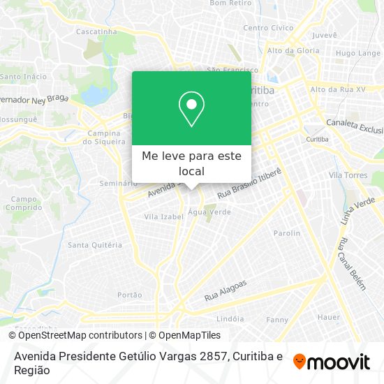 Avenida Presidente Getúlio Vargas 2857 mapa