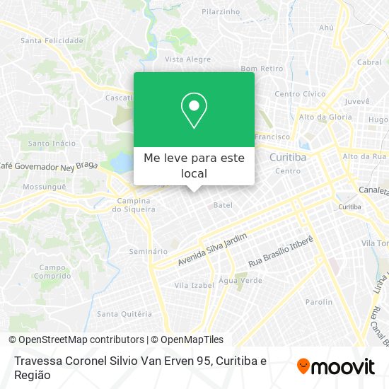 Travessa Coronel Silvio Van Erven 95 mapa