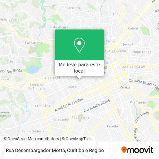 Rua Desembargador Motta mapa