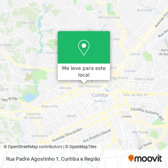 Rua Padre Agostinho 1 mapa
