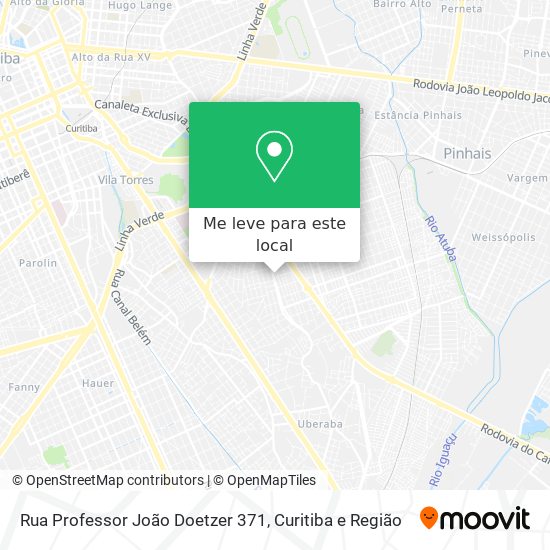Rua Professor João Doetzer 371 mapa