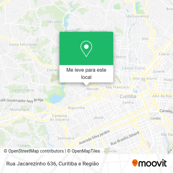 Rua Jacarezinho 636 mapa