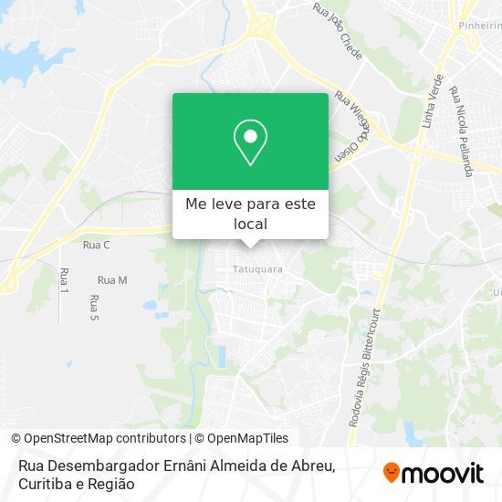Rua Desembargador Ernâni Almeida de Abreu mapa