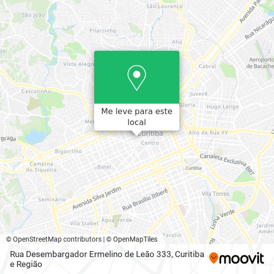 Rua Desembargador Ermelino de Leão 333 mapa