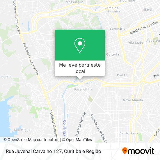 Rua Juvenal Carvalho 127 mapa