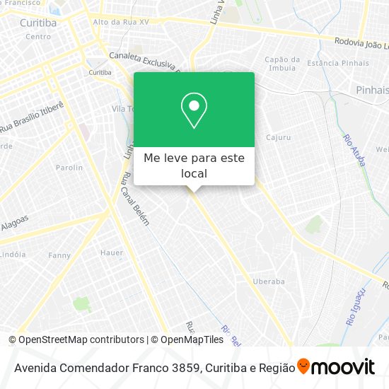 Avenida Comendador Franco 3859 mapa