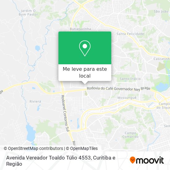 Avenida Vereador Toaldo Túlio 4553 mapa