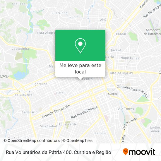 Rua Voluntários da Pátria 400 mapa