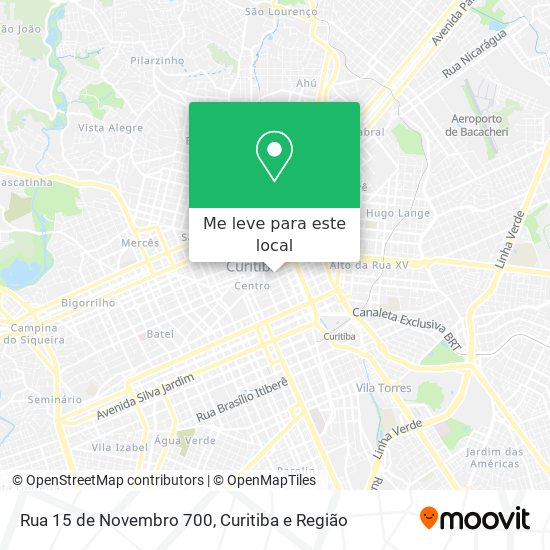 Rua 15 de Novembro 700 mapa