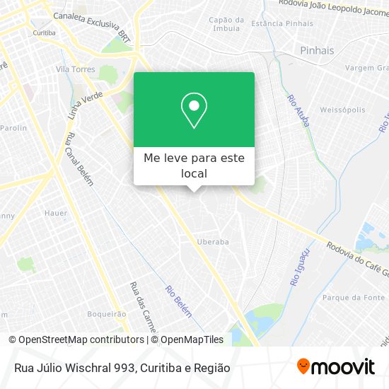 Rua Júlio Wischral 993 mapa