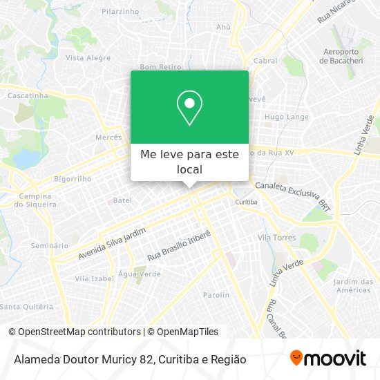 Alameda Doutor Muricy 82 mapa