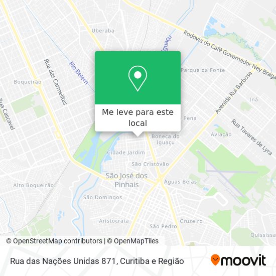 Rua das Nações Unidas 871 mapa