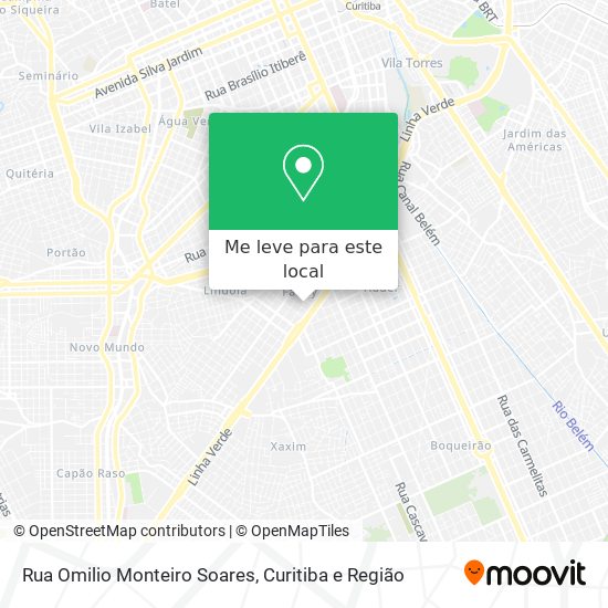 Rua Omilio Monteiro Soares mapa