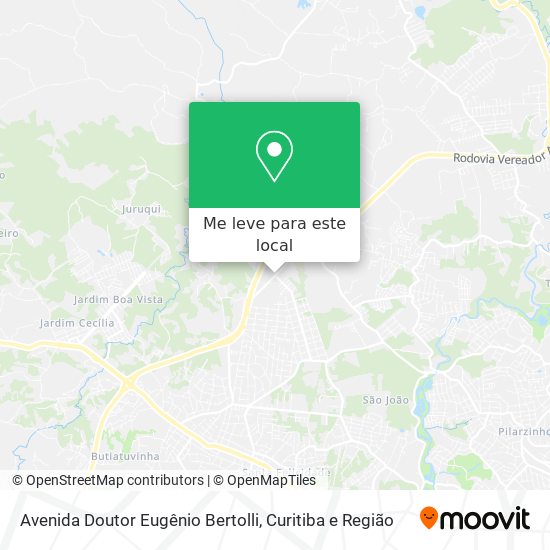 Avenida Doutor Eugênio Bertolli mapa