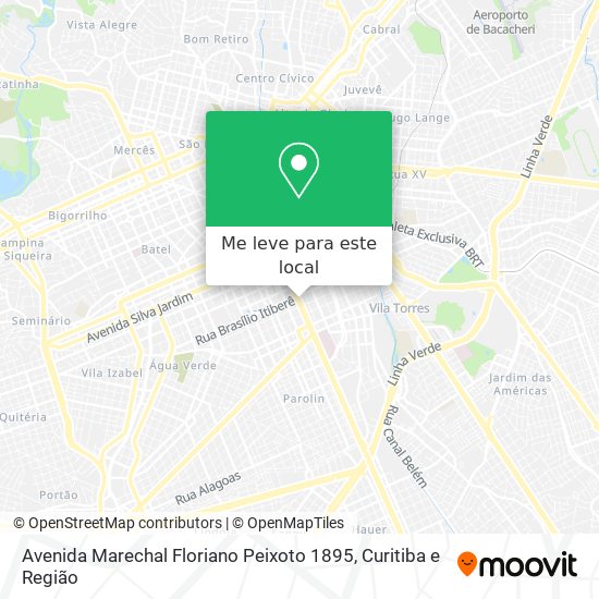 Avenida Marechal Floriano Peixoto 1895 mapa